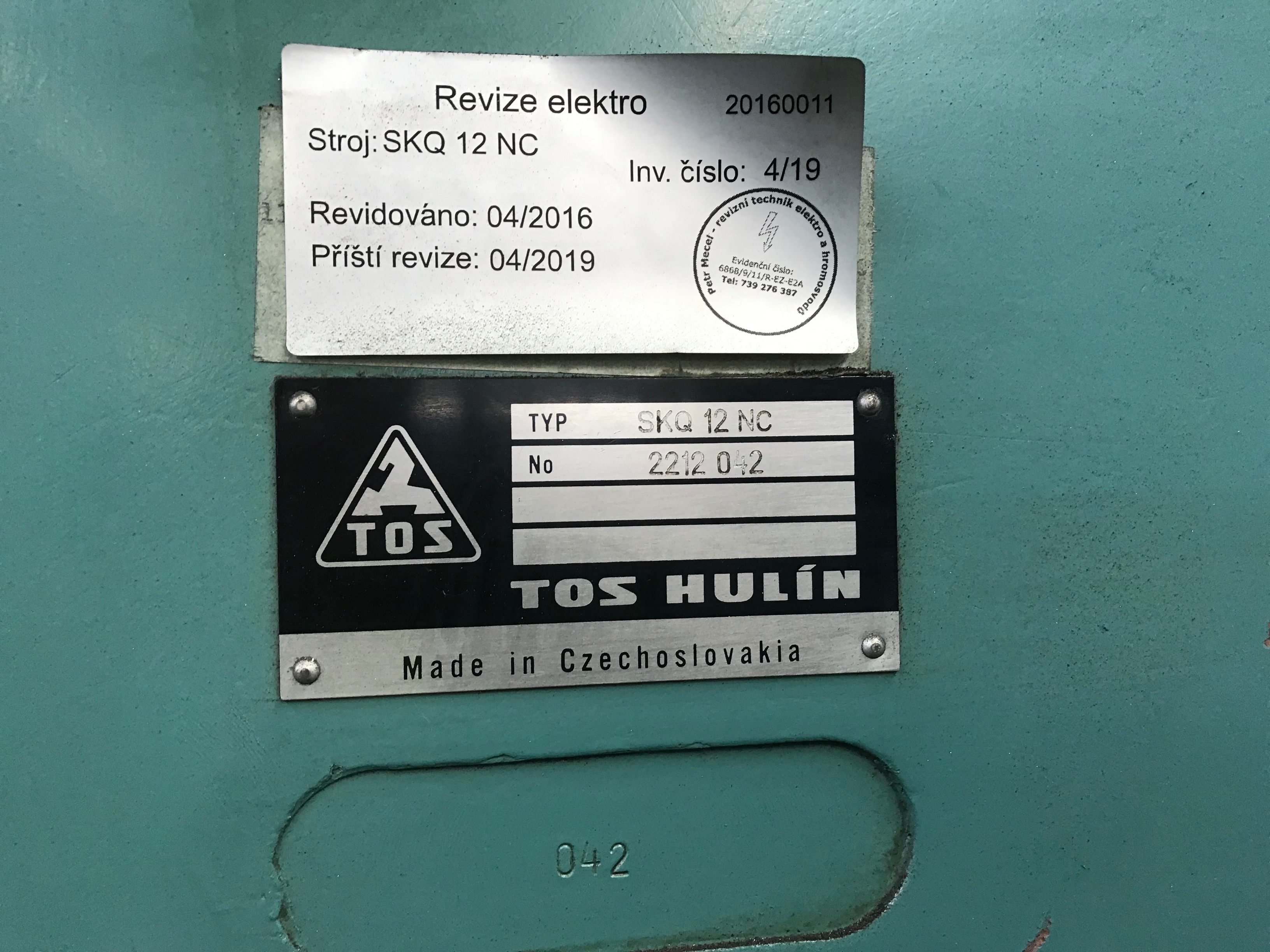 Tos Hulin SKQ12 NC Vertical Turret Lathe