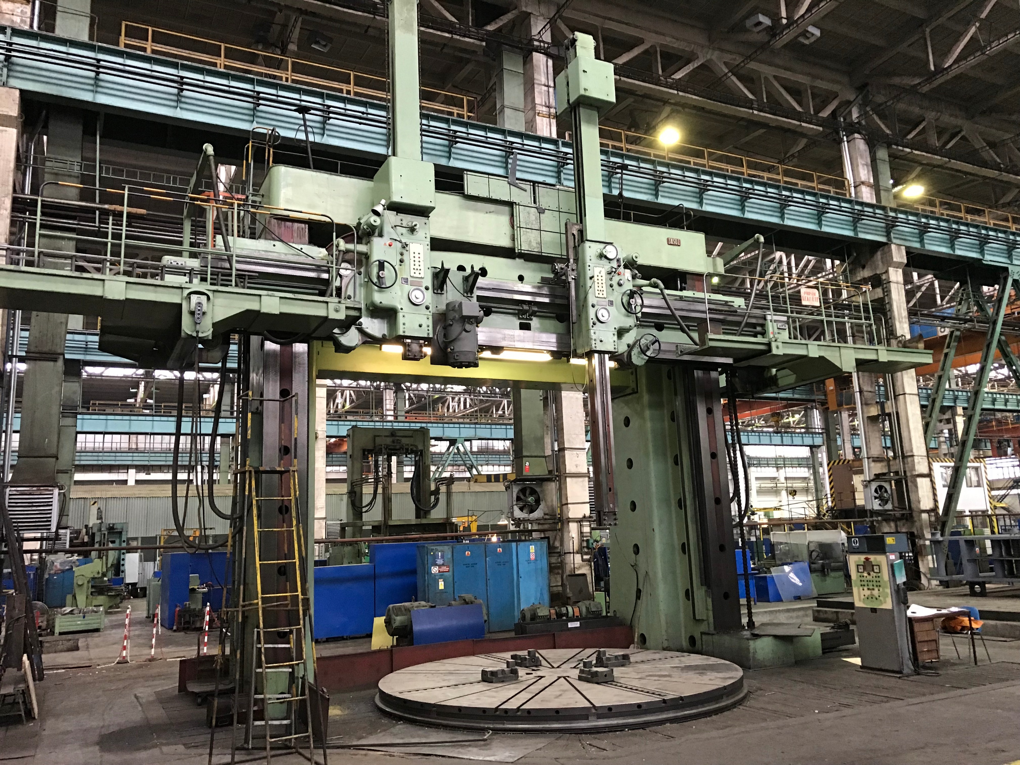 CKD Blansko 50E Twin Column Ram Type Vertical Turning Lathe