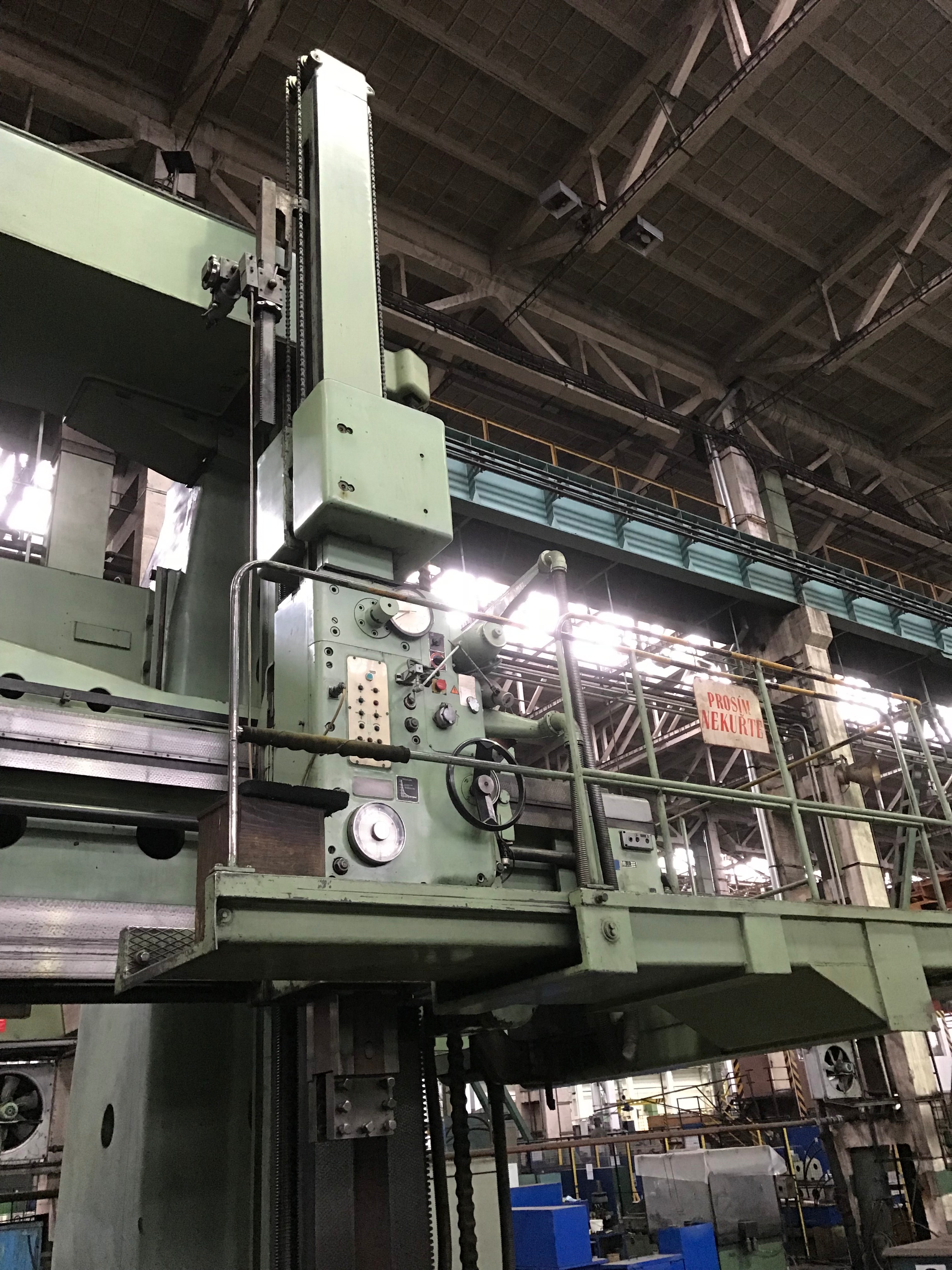 CKD Blansko 50E Twin Column Ram Type Vertical Turning Lathe