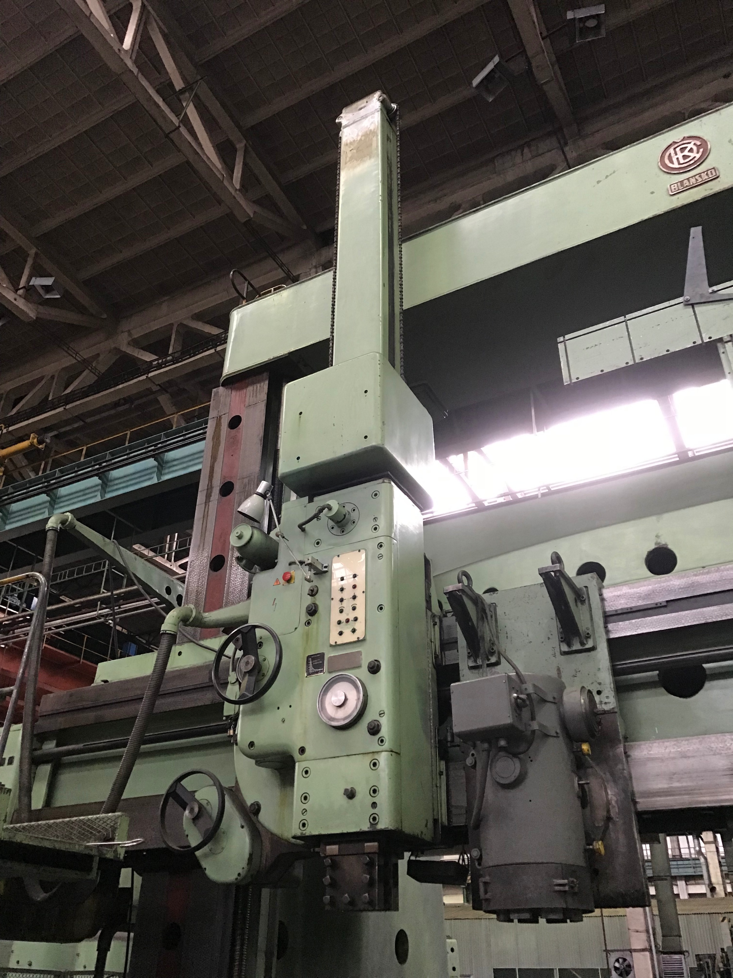 CKD Blansko 50E Twin Column Ram Type Vertical Turning Lathe