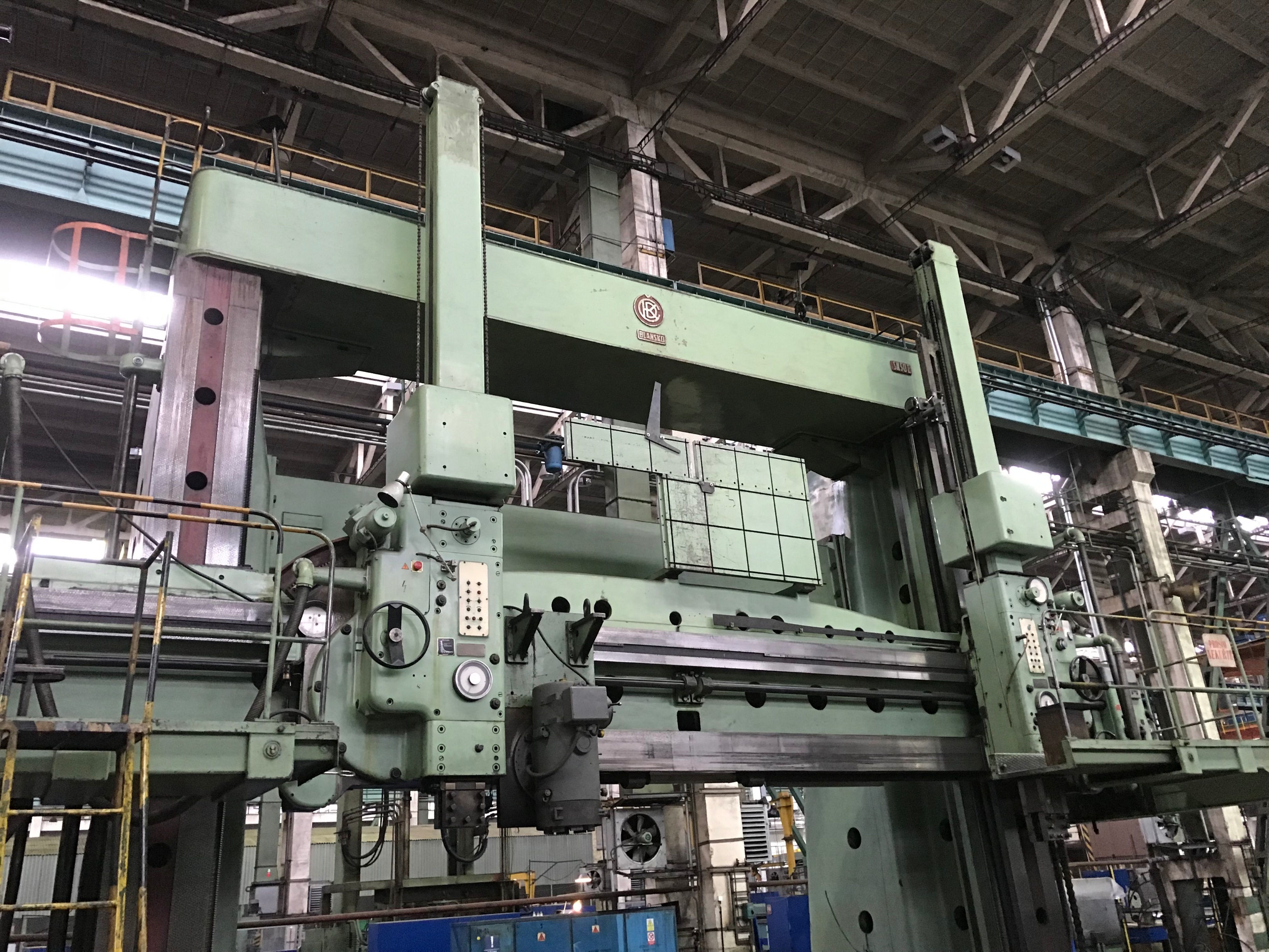 CKD Blansko 50E Twin Column Ram Type Vertical Turning Lathe