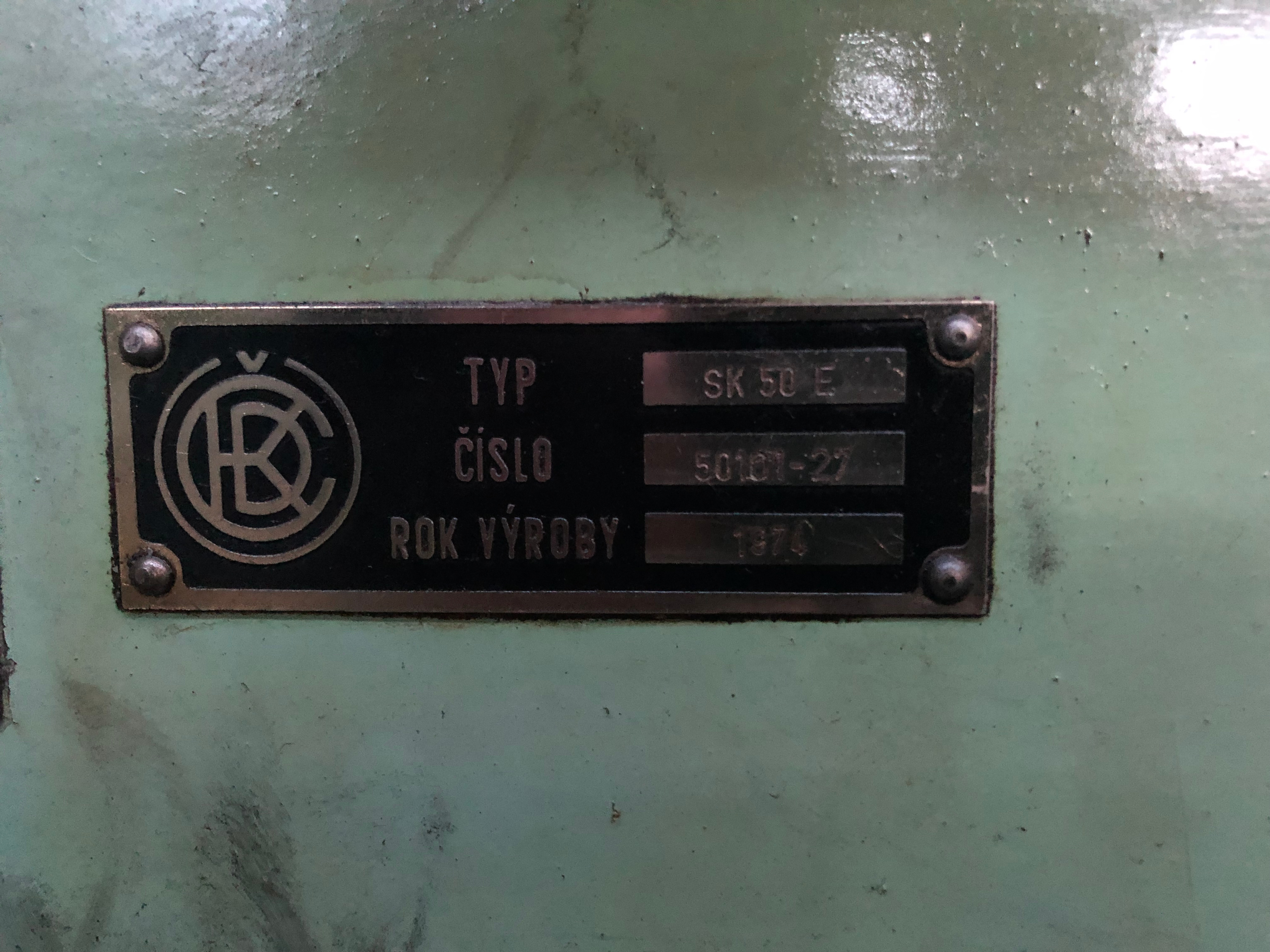 CKD Blansko 50E Twin Column Ram Type Vertical Turning Lathe
