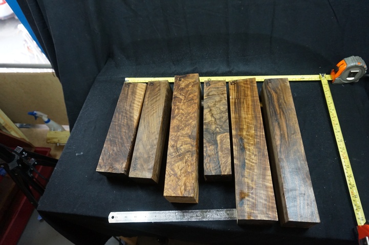 (6) Pieces of Exhibition Grade Turkish Walnut; Stock Blank for Forend