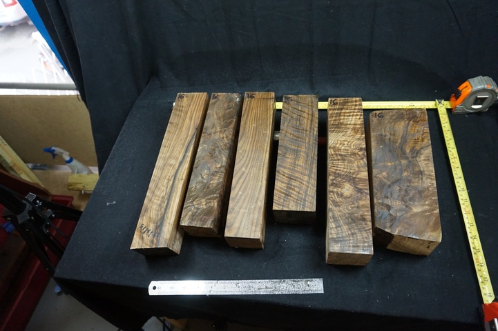 (6) Pieces of Exhibition Grade Turkish Walnut; Stock Blank for Forend