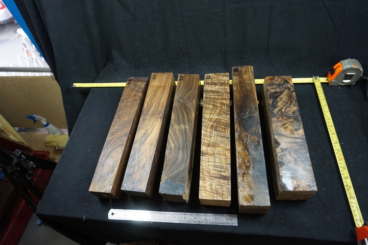 (6) Pieces of Exhibition Grade Turkish Walnut