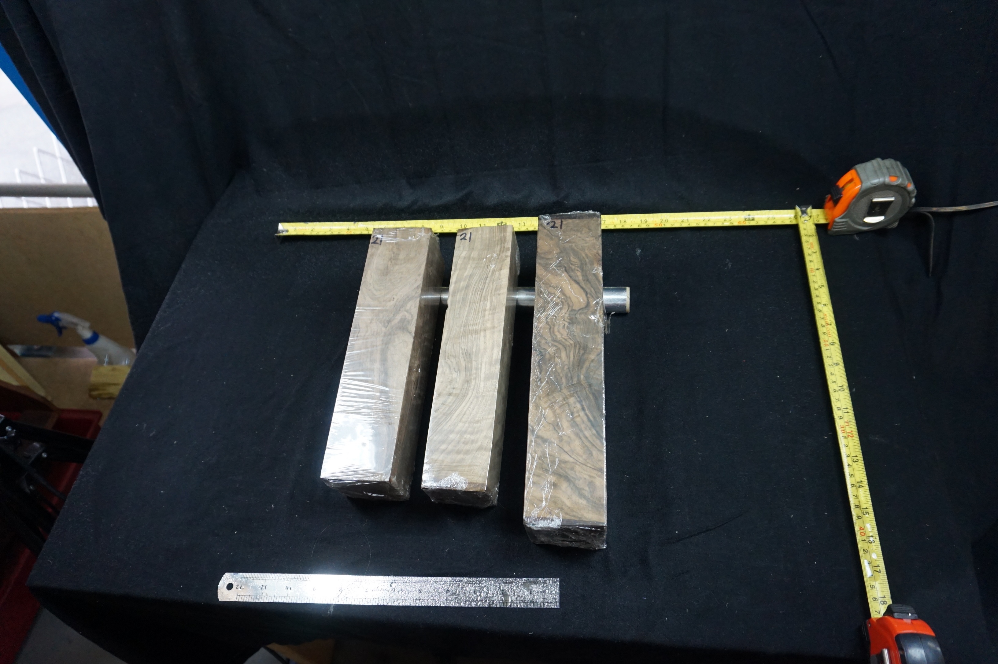 (3) Pieces of Exhibition Grade Turkish Walnut; Stock Blank for Forend