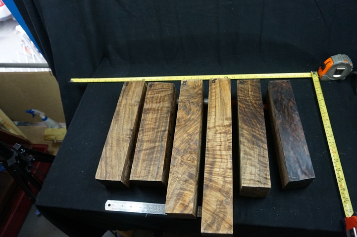 (6) Pieces of Exhibition Grade Turkish Walnut