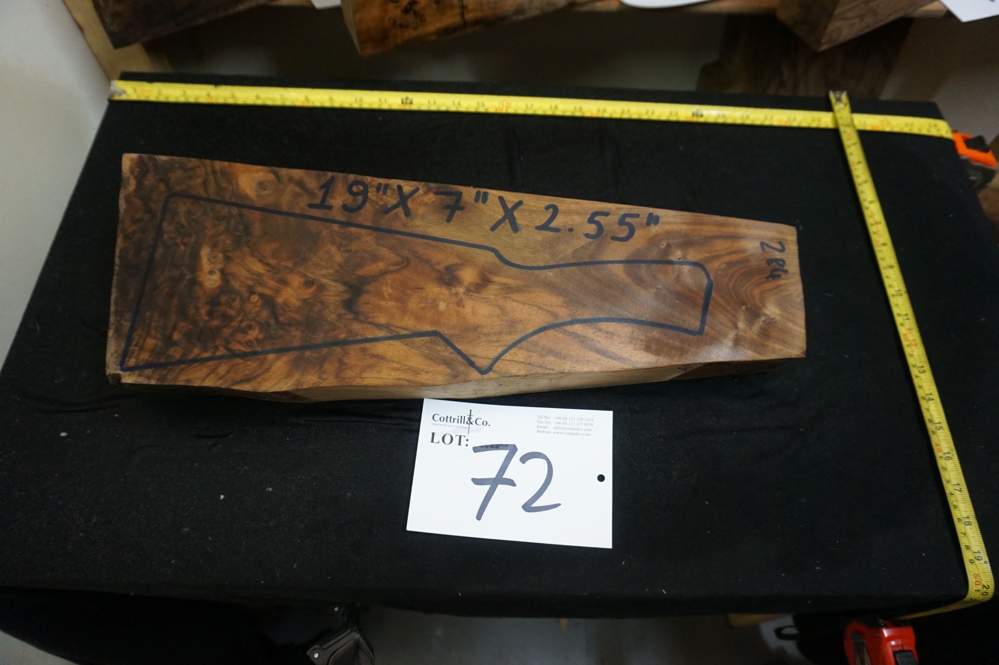 1 Piece of Exhibition Grade Turkish Walnut