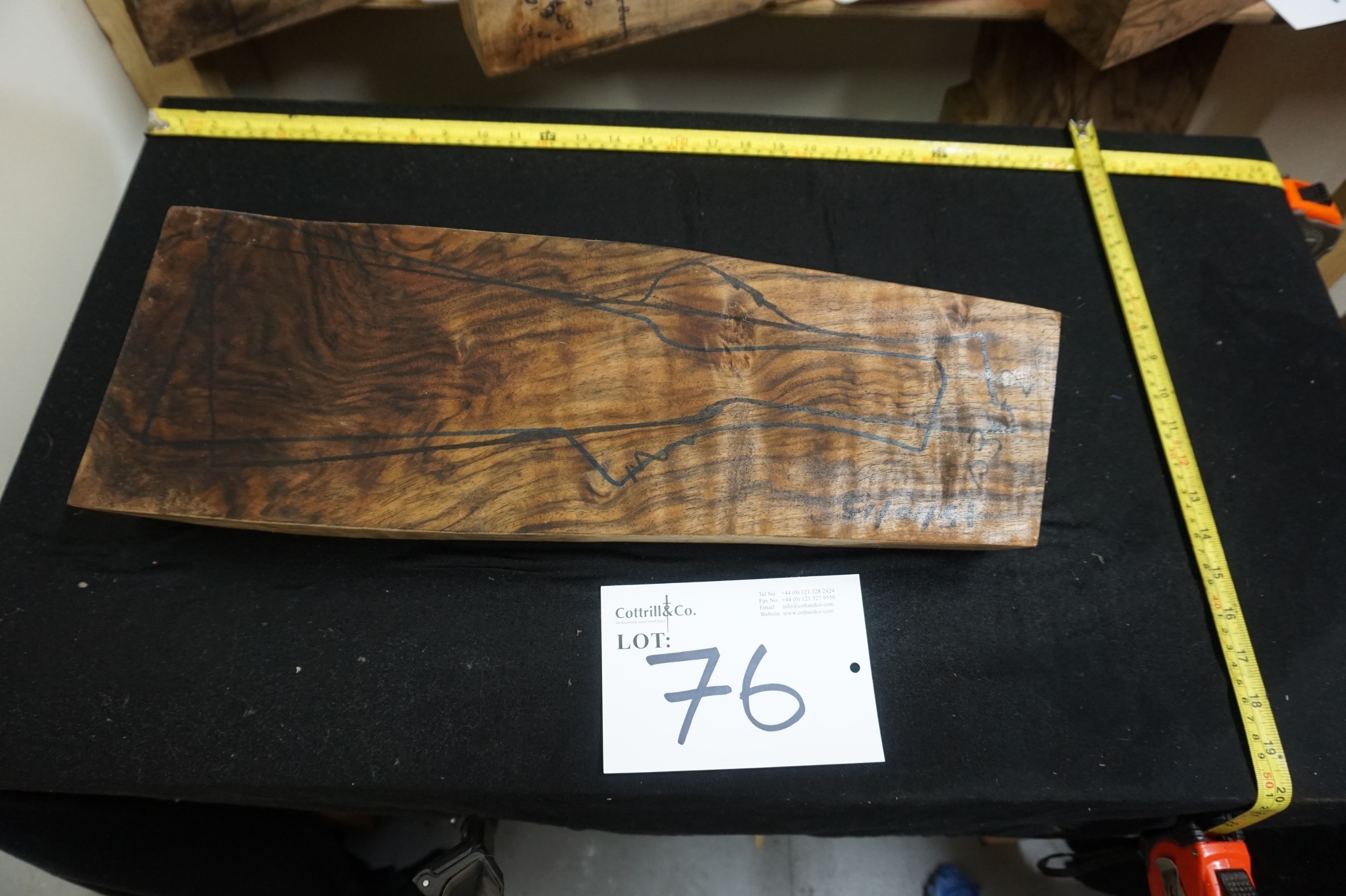 (2) Pieces of Exhibition Grade Turkish Walnut for a matched pair of stocks (2 gun stocks)