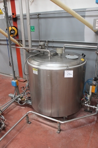 Alfa Laval Model Prominox Cuve RFT 600L Stainless Steel Mixing Tank