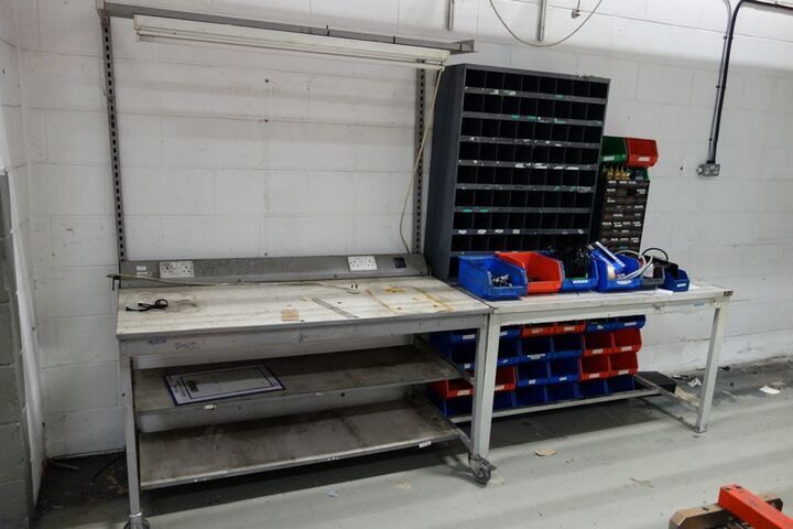 Steel Framed Illuminated Mobile Bench