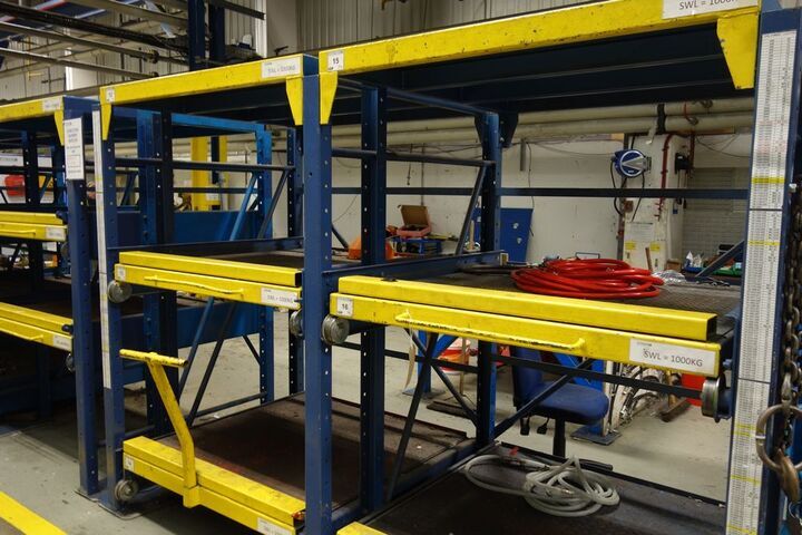 Bays of 2 Tier Steel Tool Racking