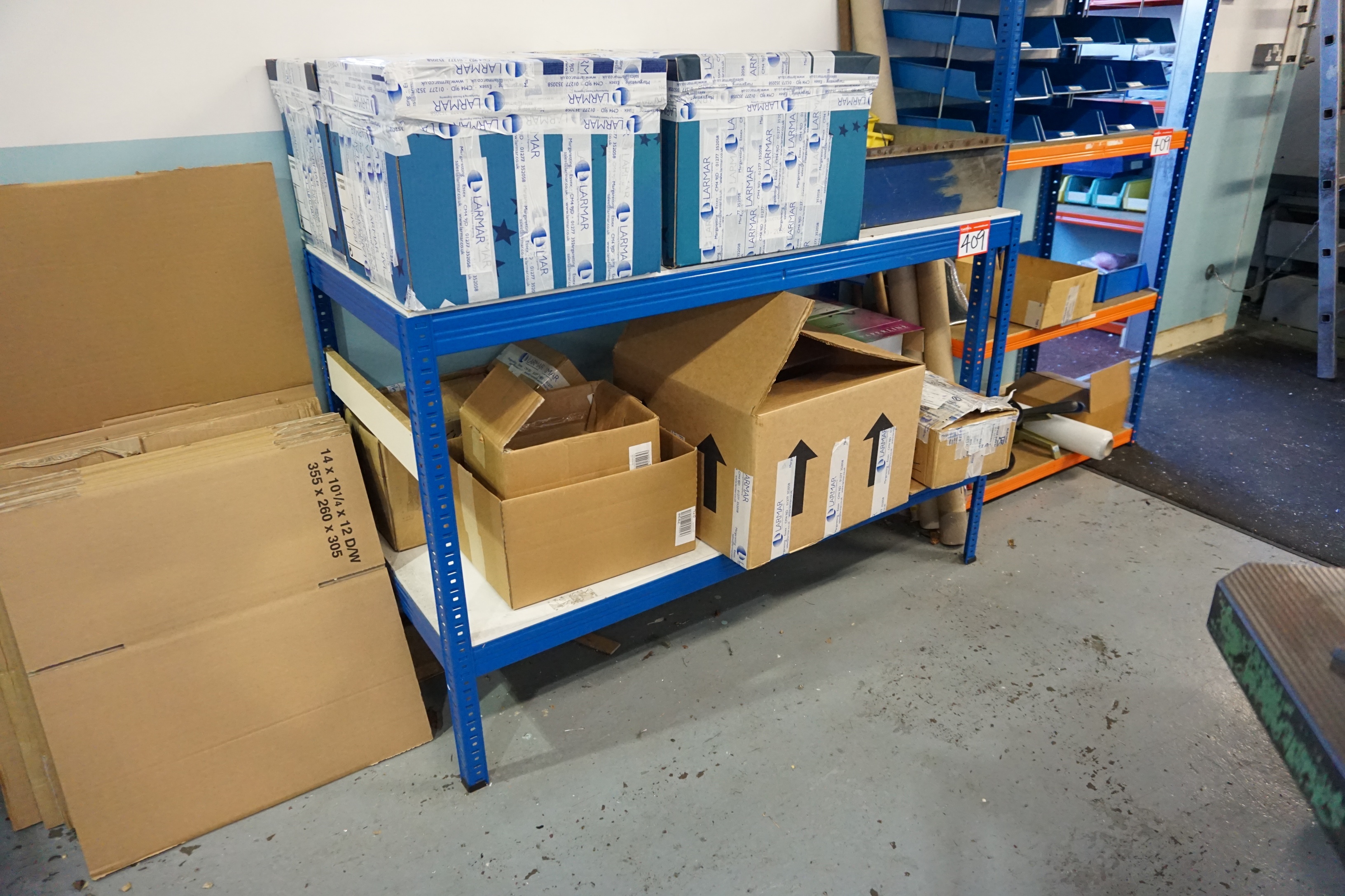 (3) Bays of Racking 890mm x 300mm x 1780mm