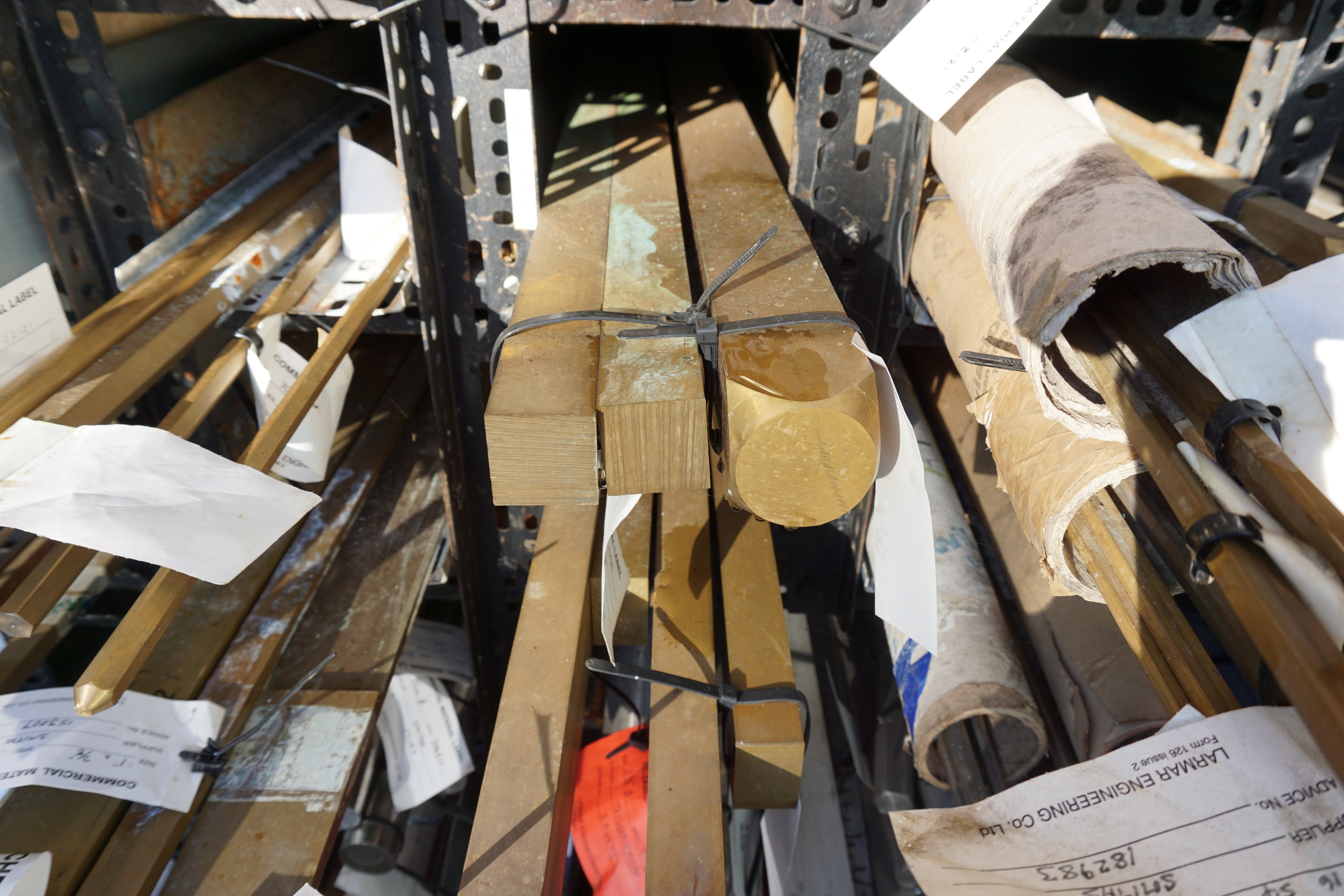 Qty of Stainless Steel, Brass, Copper and Racks