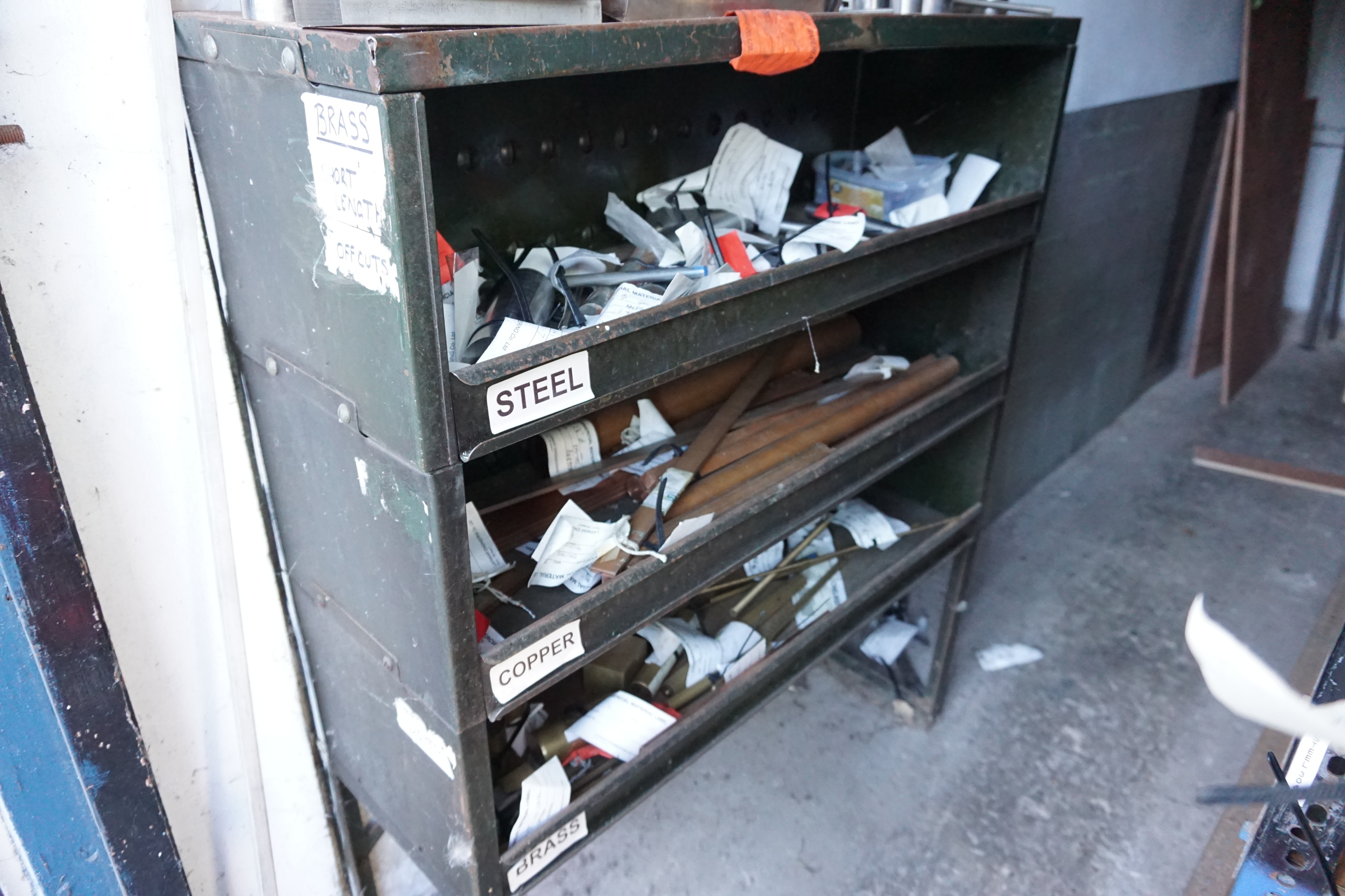Qty of Stainless Steel, Brass, Copper and Racks
