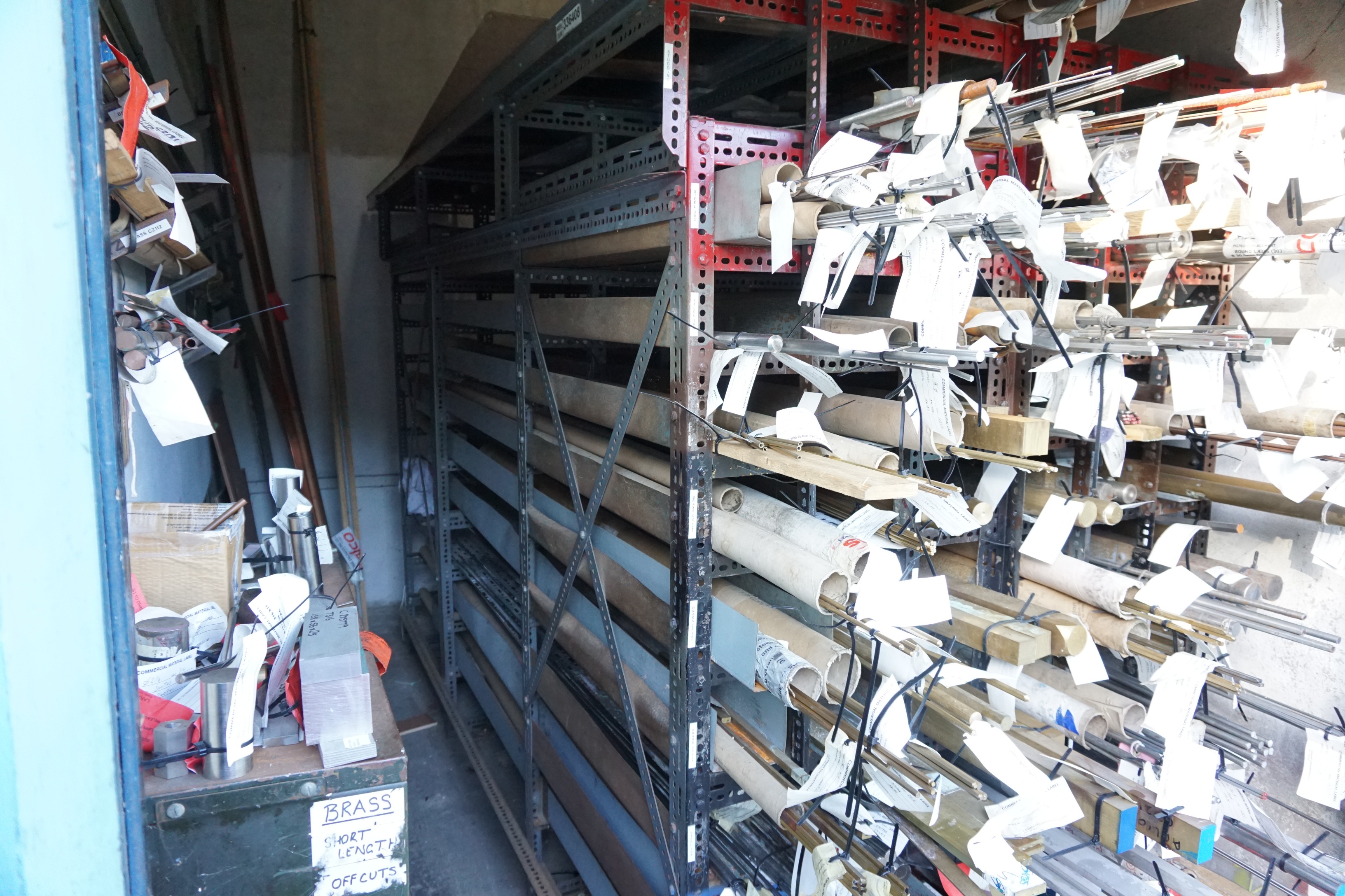 Qty of Stainless Steel, Brass, Copper and Racks