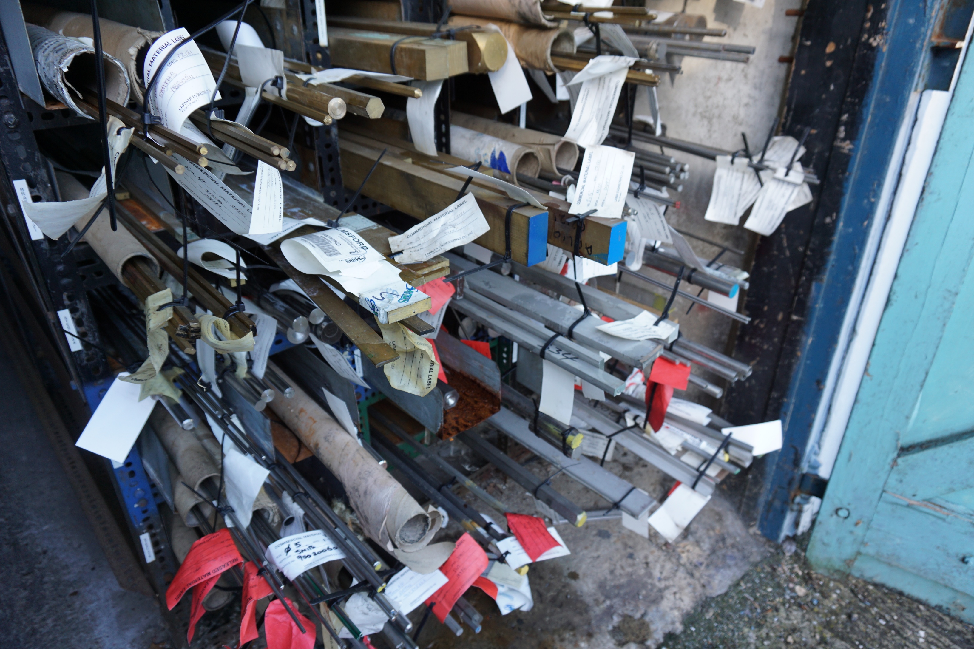 Qty of Stainless Steel, Brass, Copper and Racks