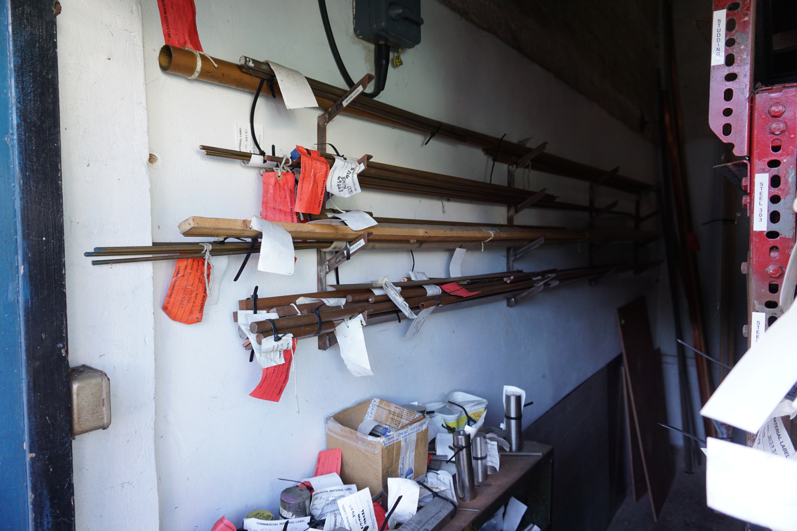 Qty of Stainless Steel, Brass, Copper and Racks