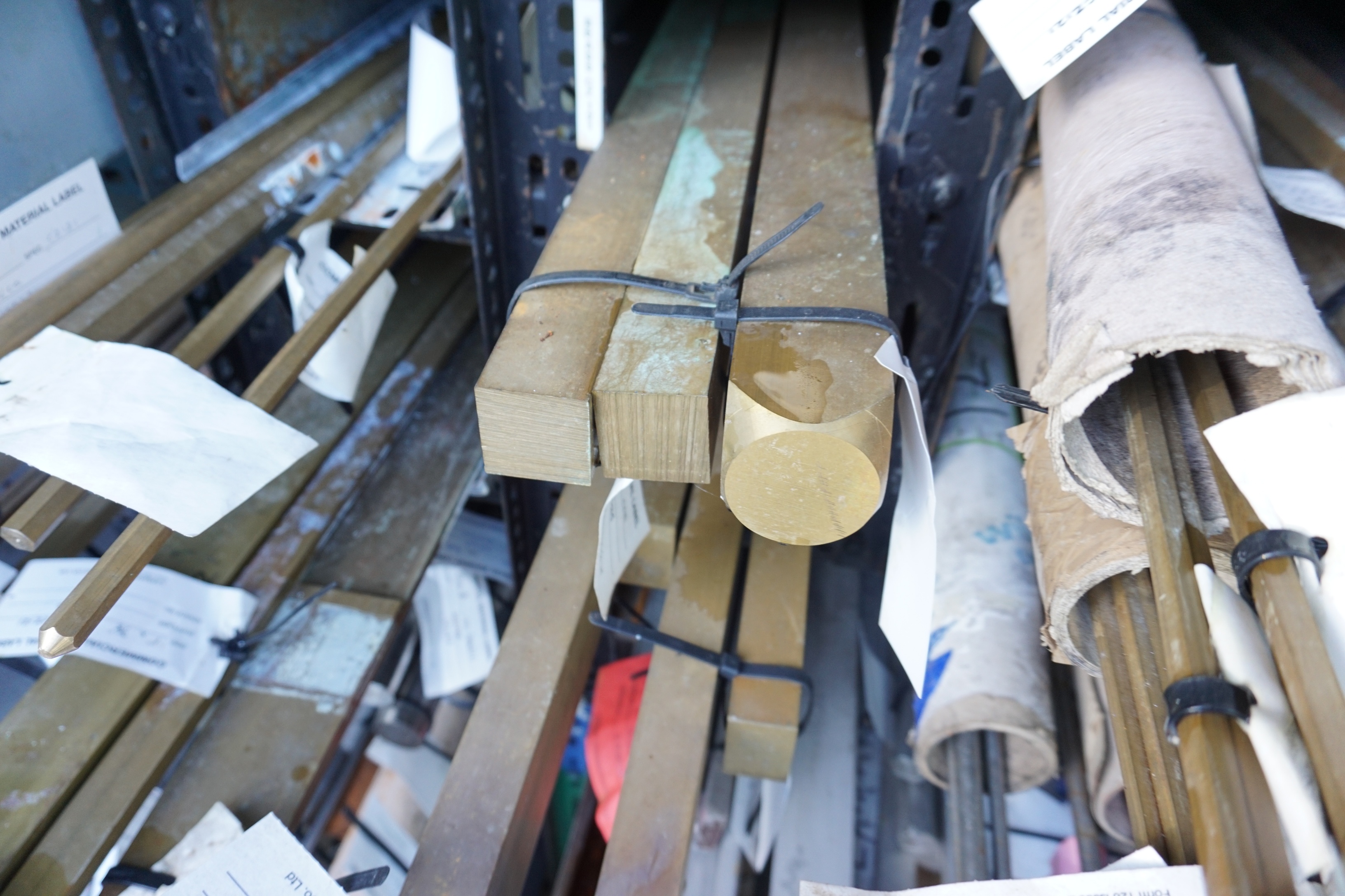 Qty of Stainless Steel, Brass, Copper and Racks