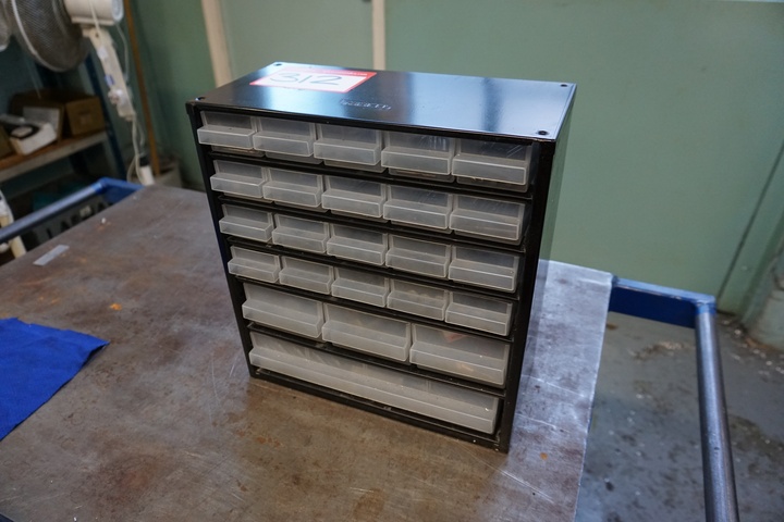24 Drawer Storage Cabinet with Qty of Drills