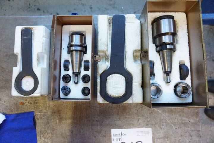 (2) Acramil Screw Shanked Milling Chucks