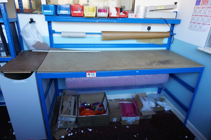 Packing Bench 1790mm x 740mm x 1370mm Approx.