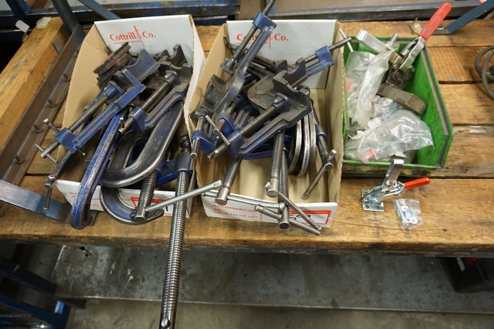 Qty of G Clamps and Toggle Clamps
