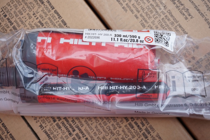 Pallet of Hilti Hit – HY200-A Resin
