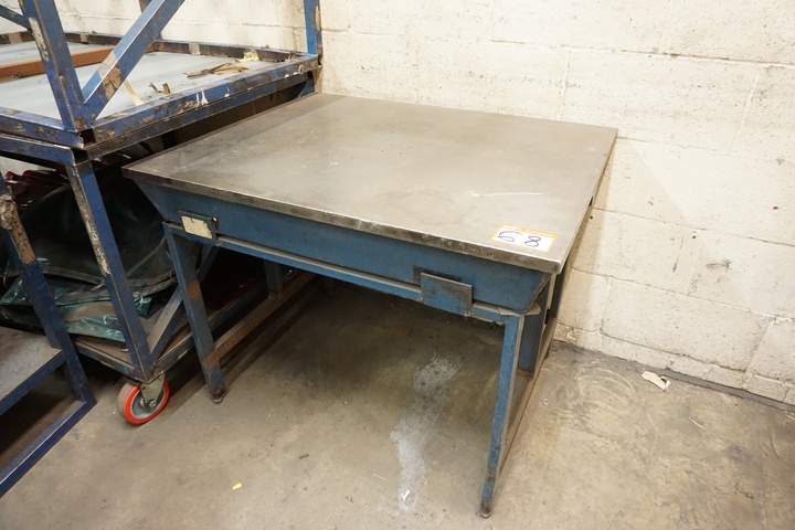 Steel Table 1000mm x 800mm x 800mm High