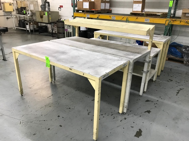 Lot of (5) Steel Tables