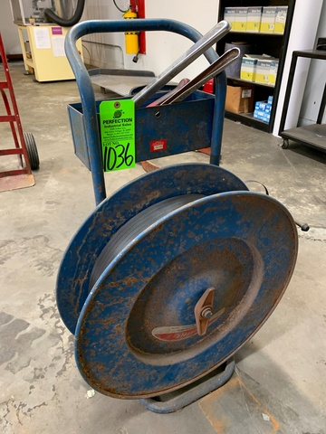 Uline Poly Banding Cart w/ Tools