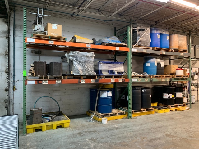 Lot of (2) Sections of 12'T x 12'W x 42" D Pallet Racking