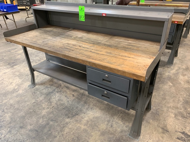 Wood Top Work Bench, 30" x 72"