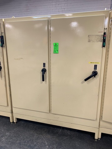 Control Cabinet w/ Contents Including All Electrical Relays, Contactors, Frequency Drives, Servo Drives,  Etc