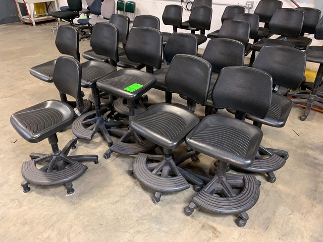 Lot of (11) Rolling Shop Chairs