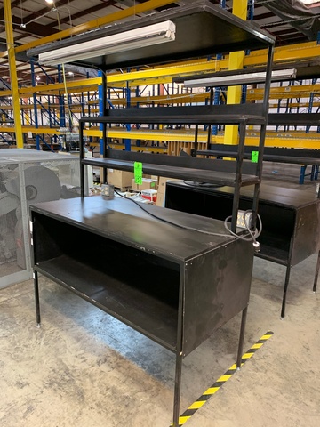 Steel Lighted Work Bench, 30" x 60"