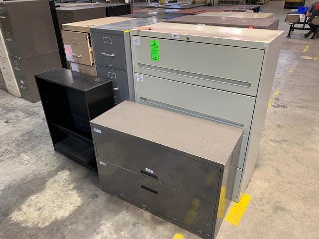 Lot of Assorted File Cabinets