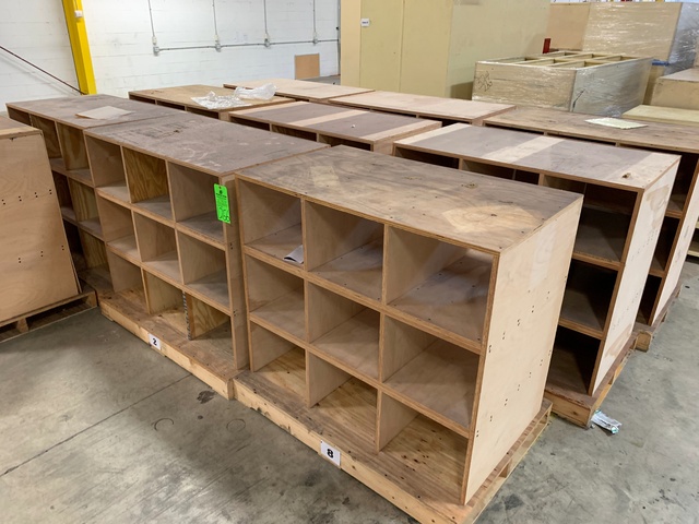 Lot of Wood Cubbies