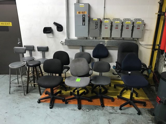 Lot of Office Chairs and Stools