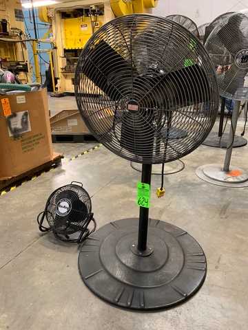 Lot of (2) Dayton Pedestal and (1) Air King Floor Standing