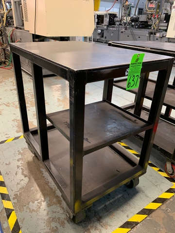 Heavy Duty Rolling Die Cart w/ Locking Wheels, 24" x 36"