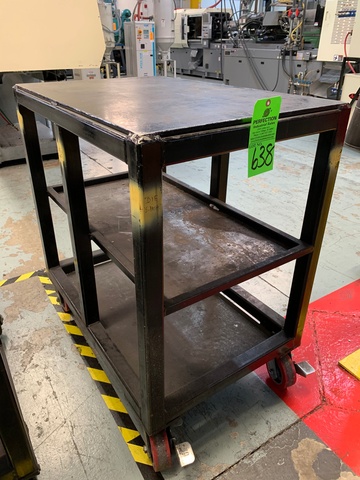 Heavy Duty Rolling Die Cart w/ Locking Wheels, 24" x 36"