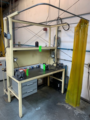 Lighted Steel Work Bench, 28" x 60"