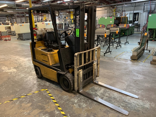 YALE GLC030 3,000 LB LP Forklift, s/n N593937, Triple Mast, Side Shift, 48" Fork Length