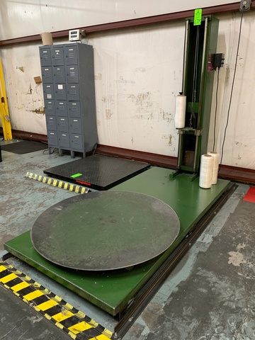 Shop Made Semi Automatic Pallet Wrapping Machine w/ Dayton Speed Control
