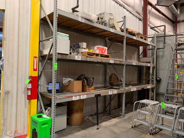 Lot of (2) Sections of Pallet Racking, 12'T x 9'W x 36"D Sections