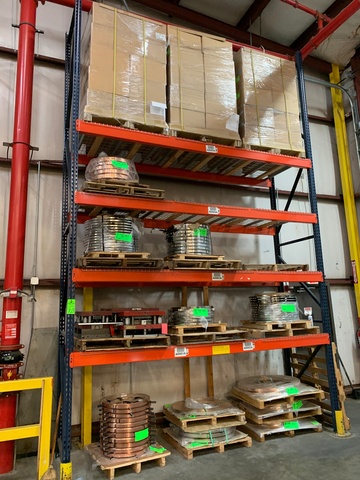 Single Section of Pallet Racking, 20'T x 12'W x 42"D