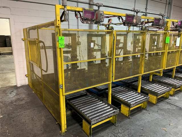 Lot of (3) MORSE 456-E460 Drum Rollers, 500 LB Capacity, 5-20 RPM, Horizontal/Vertical Tilt, Prox Controls