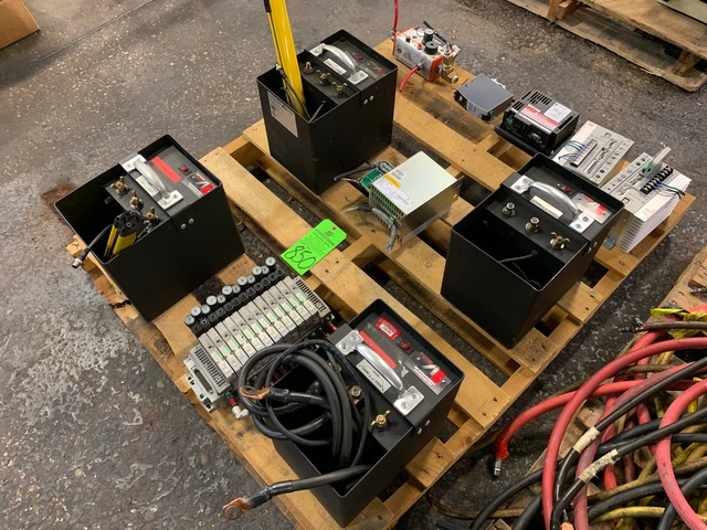 Pallet Comprising (4) American Beauty High Wattage Resistance Soldering Power Units w/ Manifolds, Allen Bradley Ultra 3000 Servo Drives