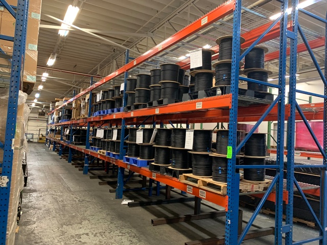 (7) Sections 14'T  x 14'W x 42"D Pallet Racking